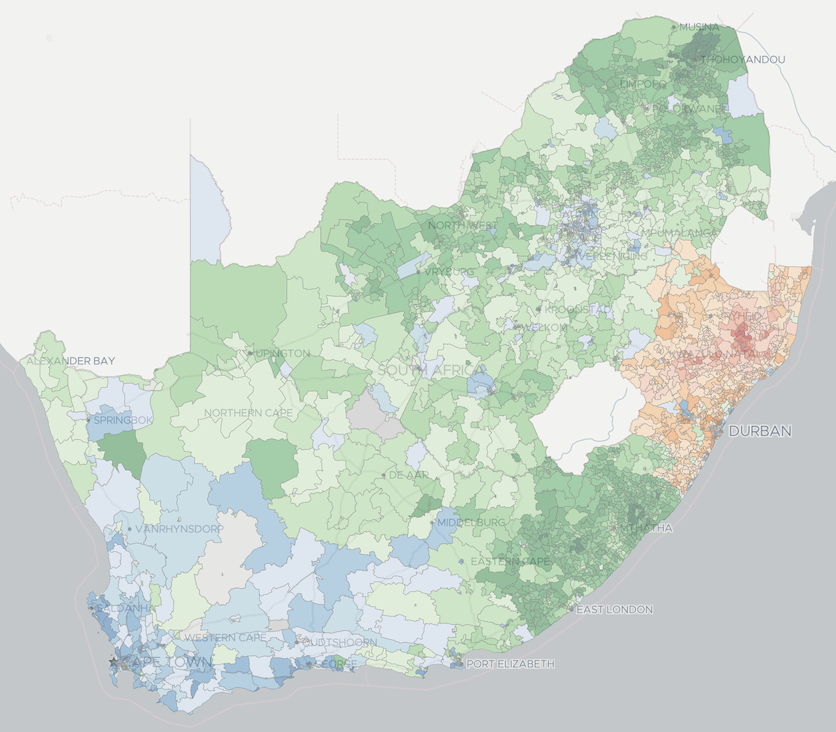 SA Election Results Map